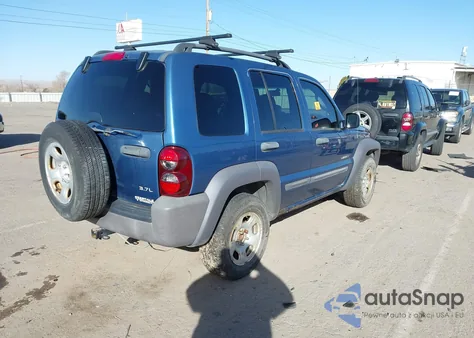 2004 Jeep Liberty Sport из США, поврежденный, VIN 1J4GL48K64W187874